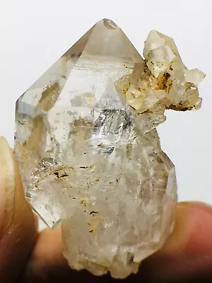 Natural Herkimer Diamond Crystal Cluster Carving Quartz Crystal Tip Sample H45 • $26.03