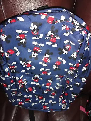 Disney Mickey Mouse Canvas Full Sized Back Pack NWT • $29.90