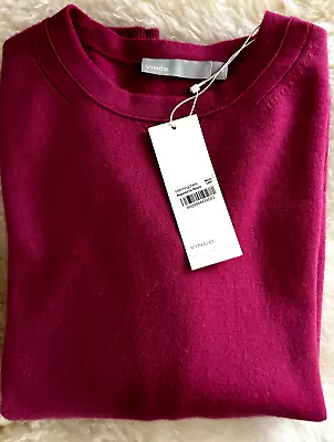 New Vince 100% Cashmere Crewneck Sweater Women X Small Pink Fuchsia NWT • $75