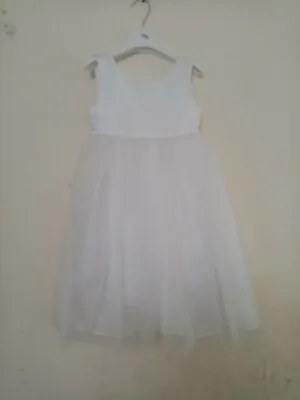 Couché Tot Beautiful White Girls Dress 4/5Yrs • £22