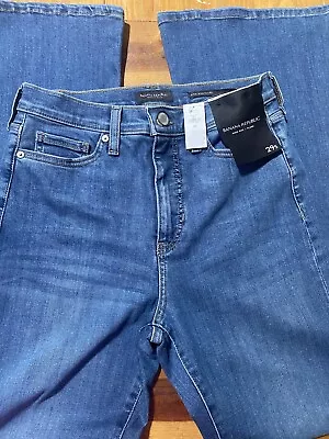 J. Crew Women's High Rise Flare Blue Denim Jeans Size 29- Measures 29x30) • $29.99