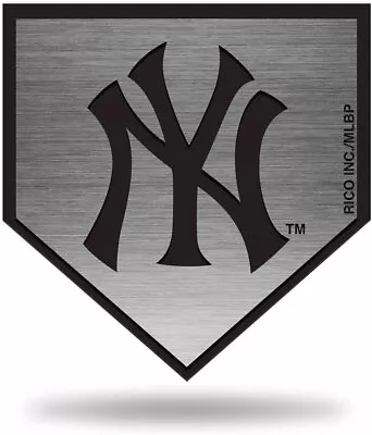 New York Yankees Auto Emblem Decal Premium Solid Metal Antique Nickel Design... • $16.79