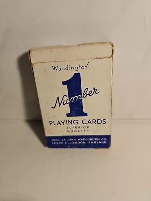 VINTAGE - Waddingtons 007290 No.1 Classic Playing Cards - Blue • £4.90