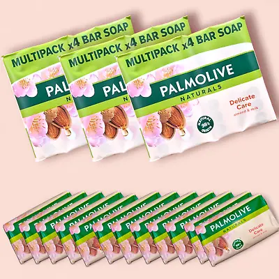 Palmolive Naturals Delicate Care Almond & Milk Soap 90g X 12 (3 X 4 X 90g) • £11.99