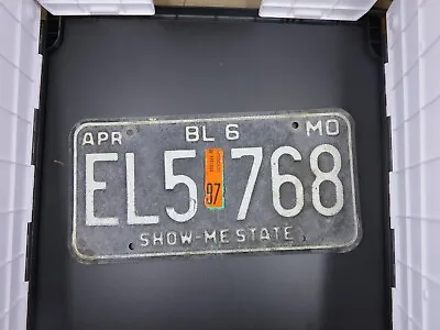 1997 Missouri Truck License Plate EL5-768 • $3