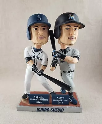 2017 Ichiro Suzuki Double / Dual Bobblehead Seattle Mariners Miami Marlins SGA • $69.95