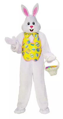 Bunny Mascot Costume Easter Rabbit White Plush Fur Adult Unisex Standard Size • $139.95