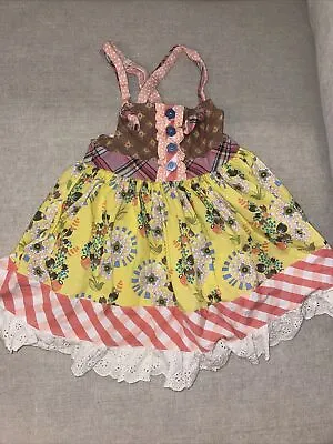 Girls Matilda Jane Happy And Free Confectionary Knot Dress Size 2  • $41.99