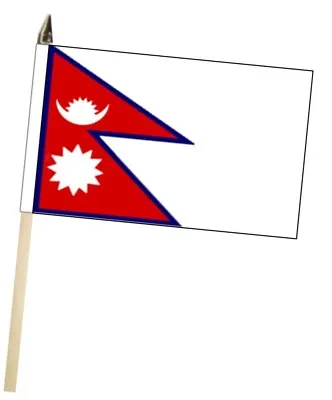 £12.50 • Buy Nepal Large Hand Waving Courtesy Flag