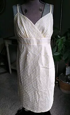 Motherhood Maternity Size Small Lemon Yellow Empire Waist Dress • $18.90