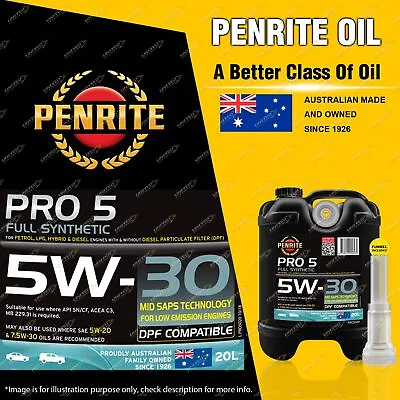 Penrite Full Synthetic PRO 5 5W-30 Engine Oil Premium Quality 20L • $208.63