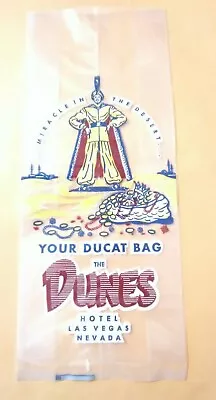 The Dunes Casino Las Vegas Nevada Hard To Find Vintage Sultan Logo Bag Rare! • $7