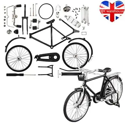 Finger Bike Models Toys Kit 1/10 DIY Miniature Fidget Bicycle Toy Retro Bicycle • £10.82