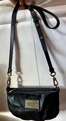 Marc By Marc Jacobs Classic Q Percy Crossbody Leather Small Black Bag EUC 25 • $74.50