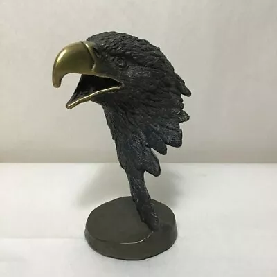 1994 Signed Limited Edition Tim Rush Bronze Eagle Head Sculpture • $140