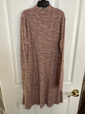 $14.99 • Buy Zara Girls Pink Turtleneck Dress Long Sleeves Size 13-14