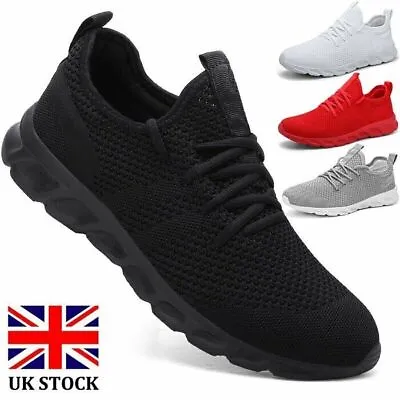 Men's Athletic Running Sneakers Trainers Casual Sports Tennis Fitness Gym Shoes • £15.99