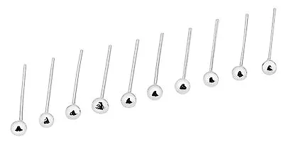 10 Sterling Silver Tiny 1.5mm  Ball Nose Studs Piercing Stud Body Jewellery • £3.99