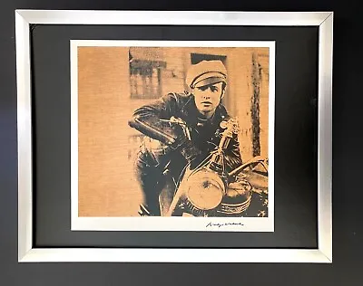 Andy Warhol | Vintage 1984 Marlon Brando Print Signed |Mounted And Framed • $169