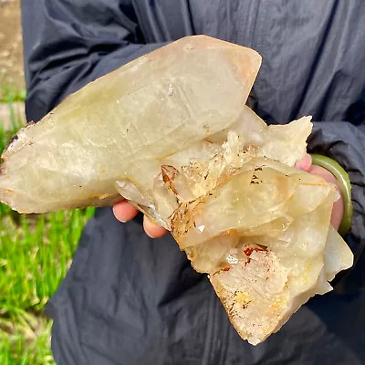 2.31LB Natural Citrine Cluster Mineral Specimen Quartz Crystal Healing • $0.99