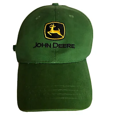 £20 • Buy John Deere Baseball Cap Green Embroidered  Logo Embossed Metal Adjuster