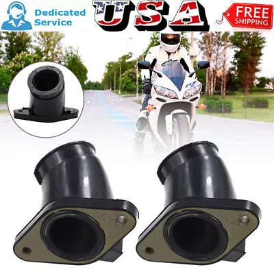 $14.29 • Buy 2Pcs Carburetor Joint Carb Intake Boot Set For Yamaha V-Star CLASSIC 650 XVS650
