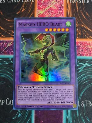 Yu-Gi-Oh! Masked HERO Blast RATE-ENSE2 Limited Super Rare NM  • $2