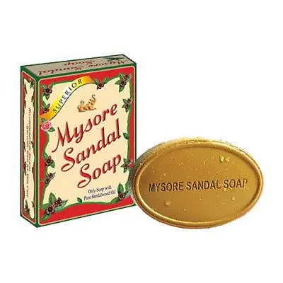 5 X MYSORE SANDAL SOAP Natural Sandalwood Oil 75g Bars - FREE SHIPPING • $14.74