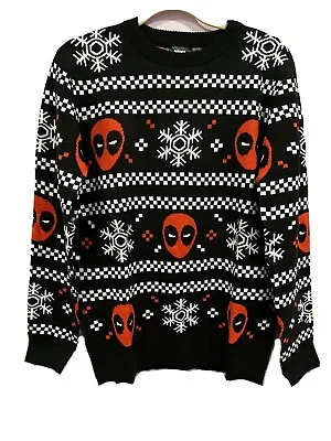 $38.95 • Buy Marvel Avengers Holiday Christmas Sweater  Deadpool Mad Engine 3XL  Men’s
