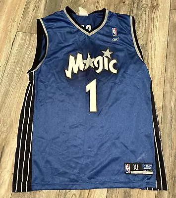 Vintage Reebok Orlando Magic Tracy McGrady NBA Jersey Men's XL Blue • $31.49