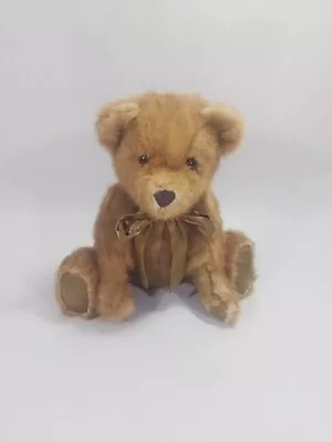 Real Mink Fur Vintage Teddy Bear Handmade 15  Tall When Standing Brown • $84.99