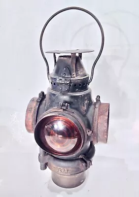 Vintage 1907 Patent Adams Westlake AT&SF Santa Fe Railroad Railway Signal Lamp • $500