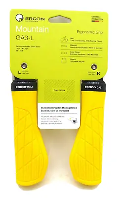 Ergon GA3 Grips Large Yellow Lock-On • $32.95