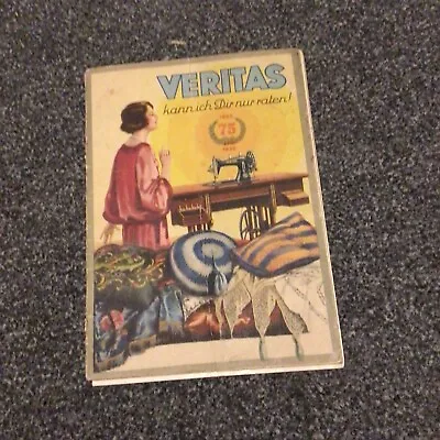 Vintage 1930s Veritas Nahmaschine Machine Instructions Booklet Deutsche Sewing • $7.45