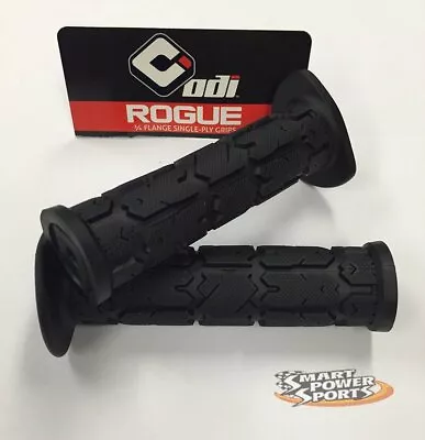 ODI Rogue ATV Handlebar Grips -BLACK- Honda Suzuki Kawasaki Yamaha - MADE IN USA • $16.95