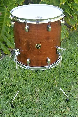 GRETSCH 14  CATALINA MAPLE FLOOR TOM In WALNUT GLAZE For YOUR DRUM SET! LOT I722 • $531.05