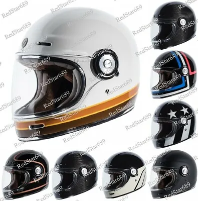 New TORC T1 Retro Full Face Motorcycle Fiberglass Vintage Helmet - DOT ECE 22.05 • $279.99