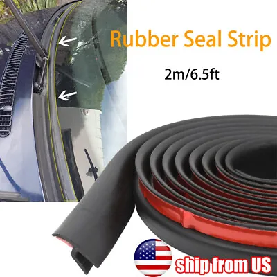 2M Car Seal Strip Trim For Front Rear Windshield Sunroof Weatherstrip Rubber • $9.99