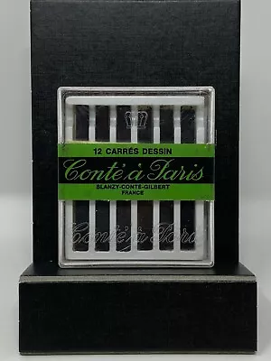 Vintage Conte’ A 'Paris 12 Carres Dessin Noirs Blanzy-Cante Chalk #2459 • $7.99