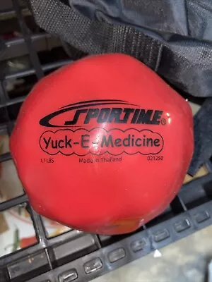 1.1 Lb 4-1/2 In Yuck-E-Medicine Ball Red • $15.49