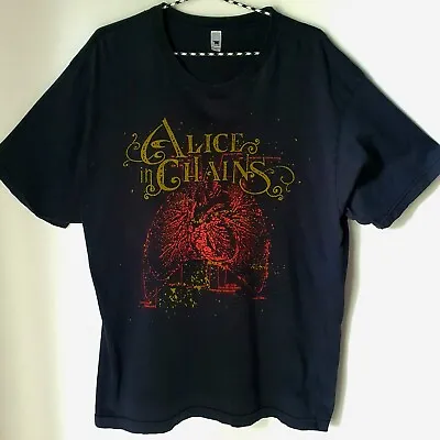 ALICE IN CHAINS 2006 Band Reunion Tour Black Rare T Shirt XL Anvil Single Stitch • $60
