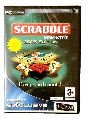 Scrabble Interactive 2003 Edition - PC Game New & Sealed • £4.95