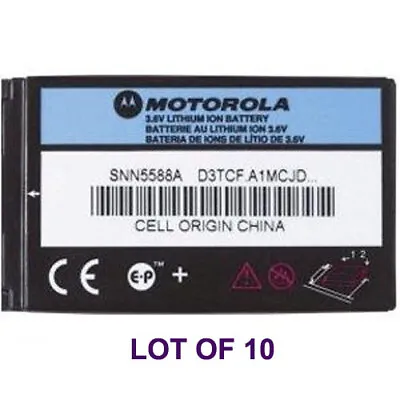 10 Motorola SNN5588 OEM Battery Lot C343 ROKR E1 T720 T730 C331 V810 T720g • $19.95