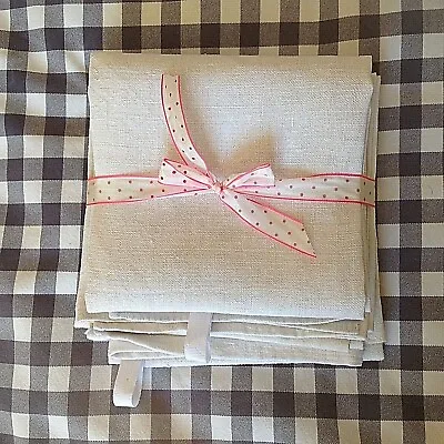 £35 • Buy 3 Antique French Home Woven Linen Flax Torchons Tea Towels