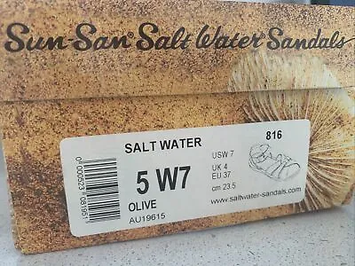 Salt Water Original Sandals Olive SW5 Adult • $94.99