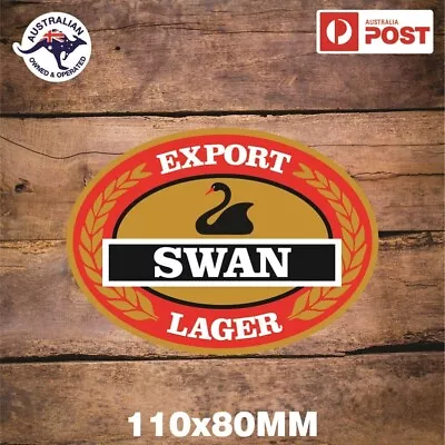 Export Swan Lager Sticker Vintage Retro Beer Label • $6.10