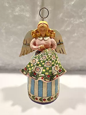 $19.99 • Buy Enesco Jim Shore: Angel Sewing Dress 5.5  Hanging Ornament Christmas 4008178