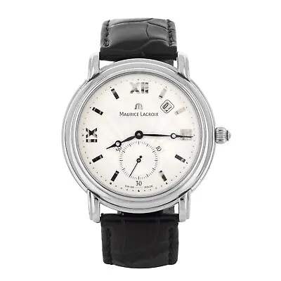 Maurice Lacroix Masterpiece Stainless Steel Silver Dial 40mm MP7028 Full Set • $1500