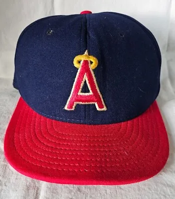 Vintage California Angels Logo  Colorblock Snapback Baseball Hat • $35