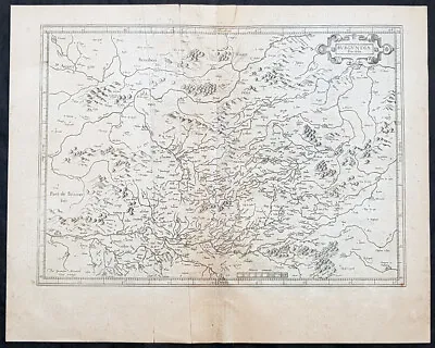 1628 Gerard Mercator Antique Map Of The Burgundy Region Of France • $165